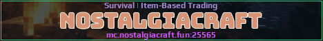 NostalgiaCraft Minecraft server banner