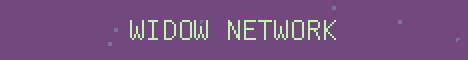 Widow Network Minecraft server banner