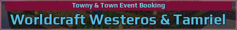 Worldcraft Westeros & Tamriel Minecraft server banner