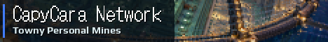 CapyCara Network Minecraft server banner