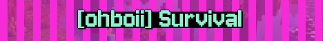 [ohboii] Survival Minecraft server banner