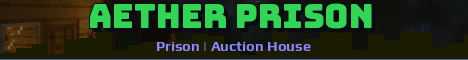 Aether Prison Minecraft server banner