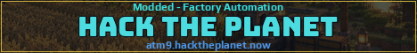 Hack The Planet Minecraft server banner