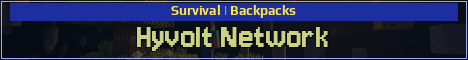Hyvolt Network Minecraft server banner