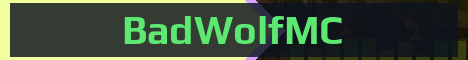 BadWolfMC Minecraft server banner