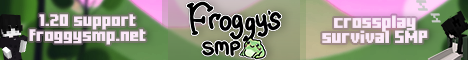 FroggySMP Minecraft server banner