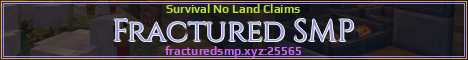 Fractured SMP Minecraft server banner