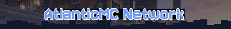 AtlanticMC Network Minecraft server banner