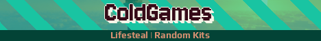 ColdGames Minecraft server banner