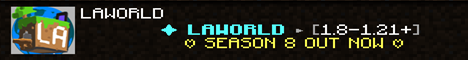 LAWORLD Minecraft server banner