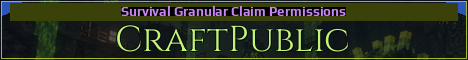CraftPublic Minecraft server banner