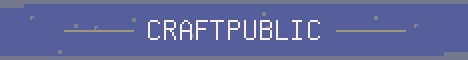 CraftPublic Minecraft server banner