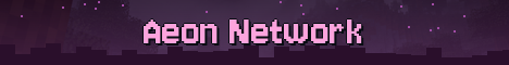 Aeon Network Minecraft server banner