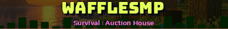 WaffleSMP Minecraft server banner