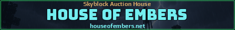 House of Embers Minecraft server banner