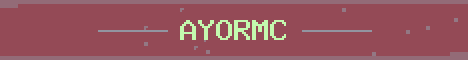 AyorMC Network Minecraft server banner