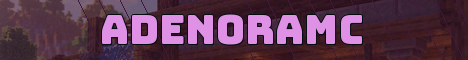 AdenoraMC Minecraft server banner
