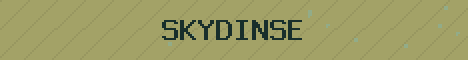 Skydinse Minecraft server banner