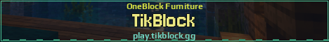 TikBlock Minecraft server banner