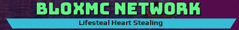 BloxMC Network Minecraft server banner