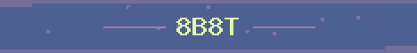 8b8t Minecraft server banner