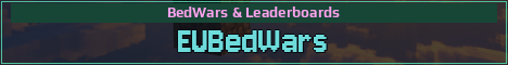 EUBedWars Minecraft server banner