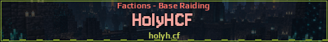 HolyHCF Minecraft server banner