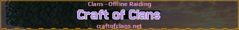 Craft of Clans Minecraft server banner