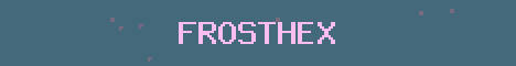 FrostHex Minecraft server banner