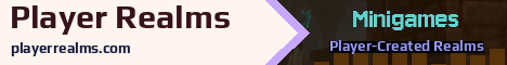 Player Realms Minecraft server banner