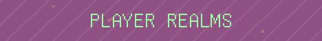 Player Realms Minecraft server banner