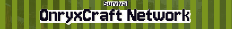 OnryxCraft Network Minecraft server banner
