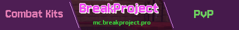 BreakProject Minecraft server banner