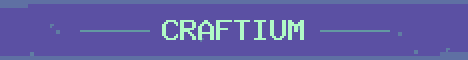 Craftium Minecraft server banner
