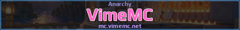 VimeMC Minecraft server banner
