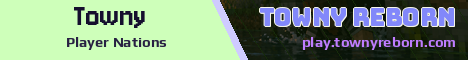Towny Reborn Minecraft server banner