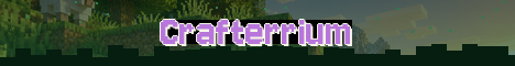 Crafterrium Minecraft server banner