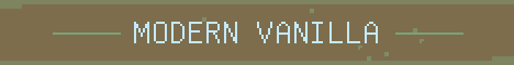 Modern Vanilla Minecraft server banner