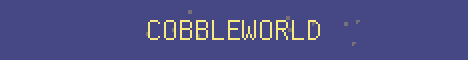 CobbleWorld Minecraft server banner
