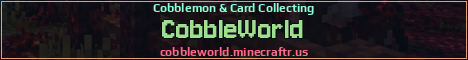 CobbleWorld Minecraft server banner