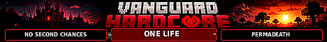 Vanguard Hardcore Minecraft server banner