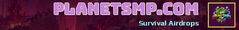 PlanetSMP.com Minecraft server banner