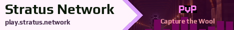 Stratus Network Minecraft server banner