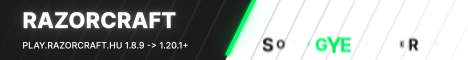 RAZORCRAFT Minecraft server banner