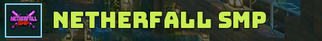 NetherFall SMP Minecraft server banner