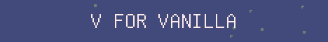 V For Vanilla Minecraft server banner