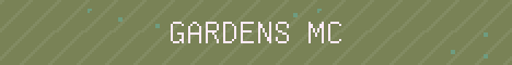 gardensmc.com Minecraft server banner