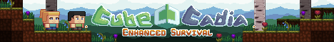 CubeCadia Minecraft server banner