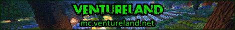 VentureLand Minecraft server banner