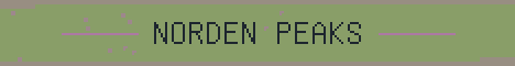 Norden Peaks Minecraft server banner